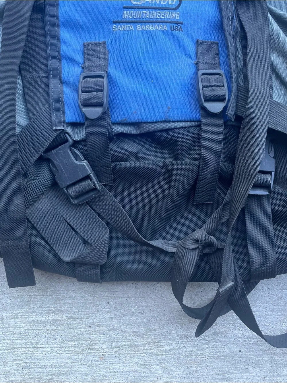 Vtg Jandd Mountaineering Hiking Backpack Day Pack Blue Gray USA Great Condition